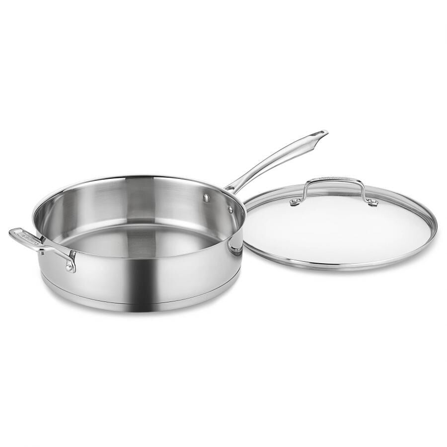 Professional Series™ Cookware 3 Quart Sauté Pan with Helper Handle & Cover | Cuisinart Cookware
