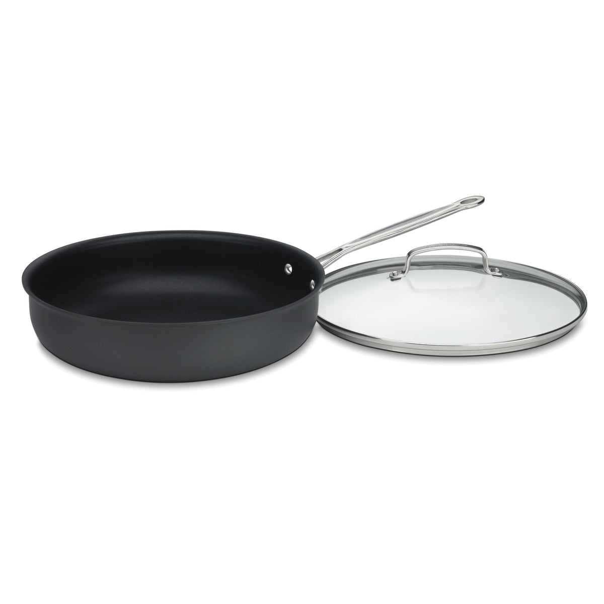 Chef's Classic™ Nonstick Hard Anodized 12" Deep Frying Pan with Cover | Cuisinart Cookware