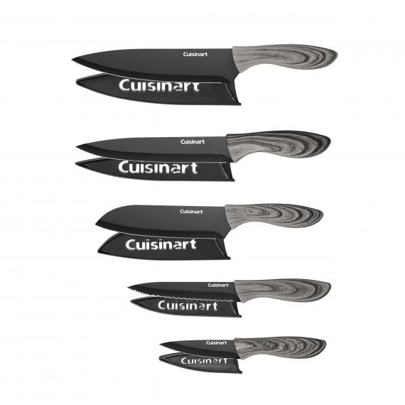 10 Piece Ceramic Coated Knife Set - Faux Wood | Cuisinart Cutlery