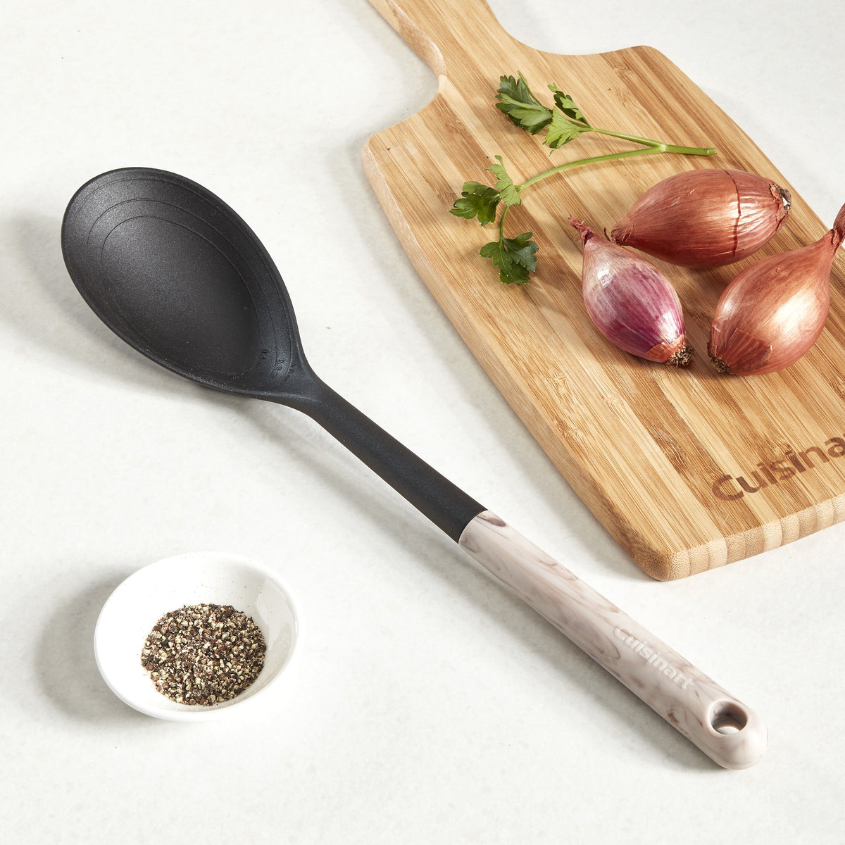 Marble Neutrals Solid Spoon | Cuisinart Tools & Gadgets