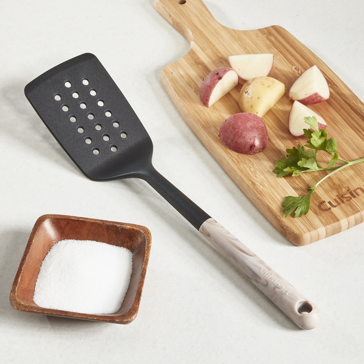 Marble Neutrals Slotted Turner | Cuisinart Tools & Gadgets