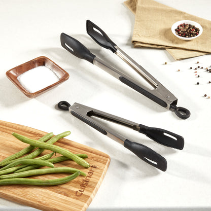 12" Squared Head Silicone Tongs | Cuisinart Tools & Gadgets