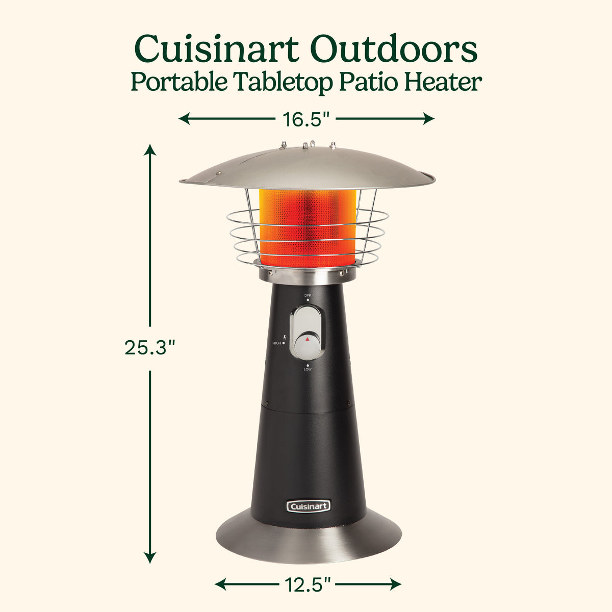 Portable Tabletop Patio Heater | Cuisinart Heaters & Fire Pits | Cuisinart Outdoors