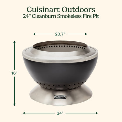 24" Cleanburn Fire Pit | Cuisinart Heaters & Fire Pits | Cuisinart Outdoors