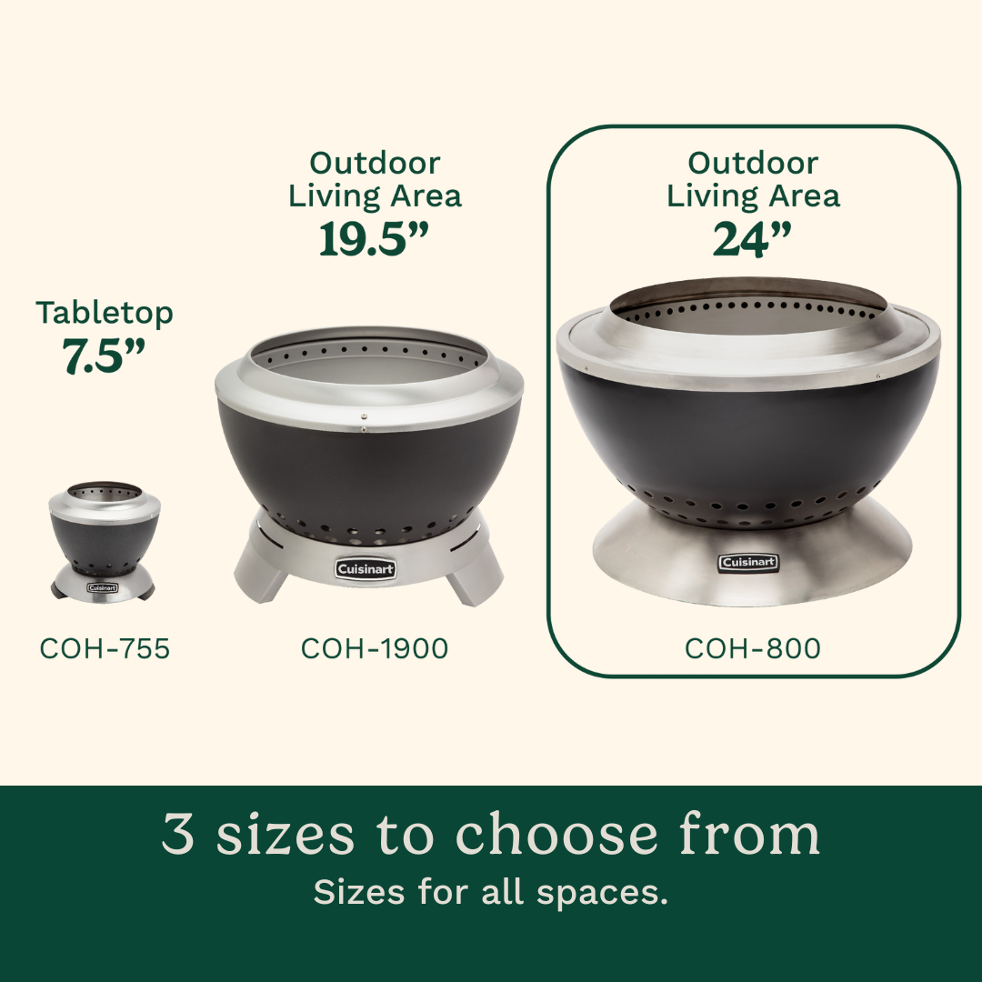 24" Cleanburn Fire Pit | Cuisinart Heaters & Fire Pits | Cuisinart Outdoors