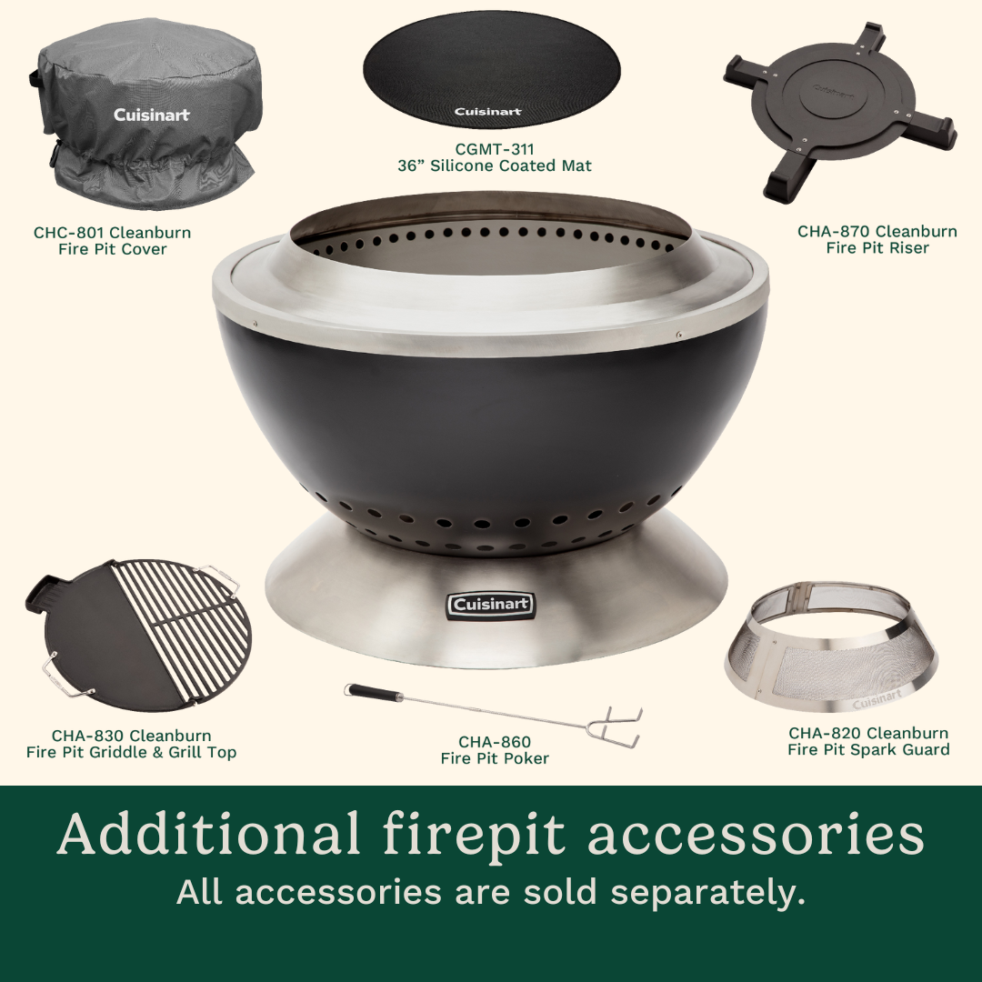 24" Cleanburn Fire Pit | Cuisinart Heaters & Fire Pits | Cuisinart Outdoors