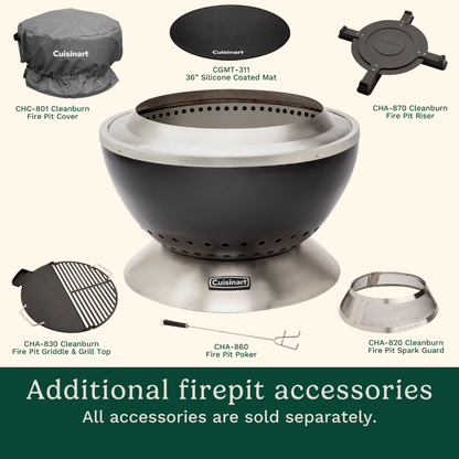 24" Cleanburn Fire Pit | Cuisinart Heaters & Fire Pits | Cuisinart Outdoors