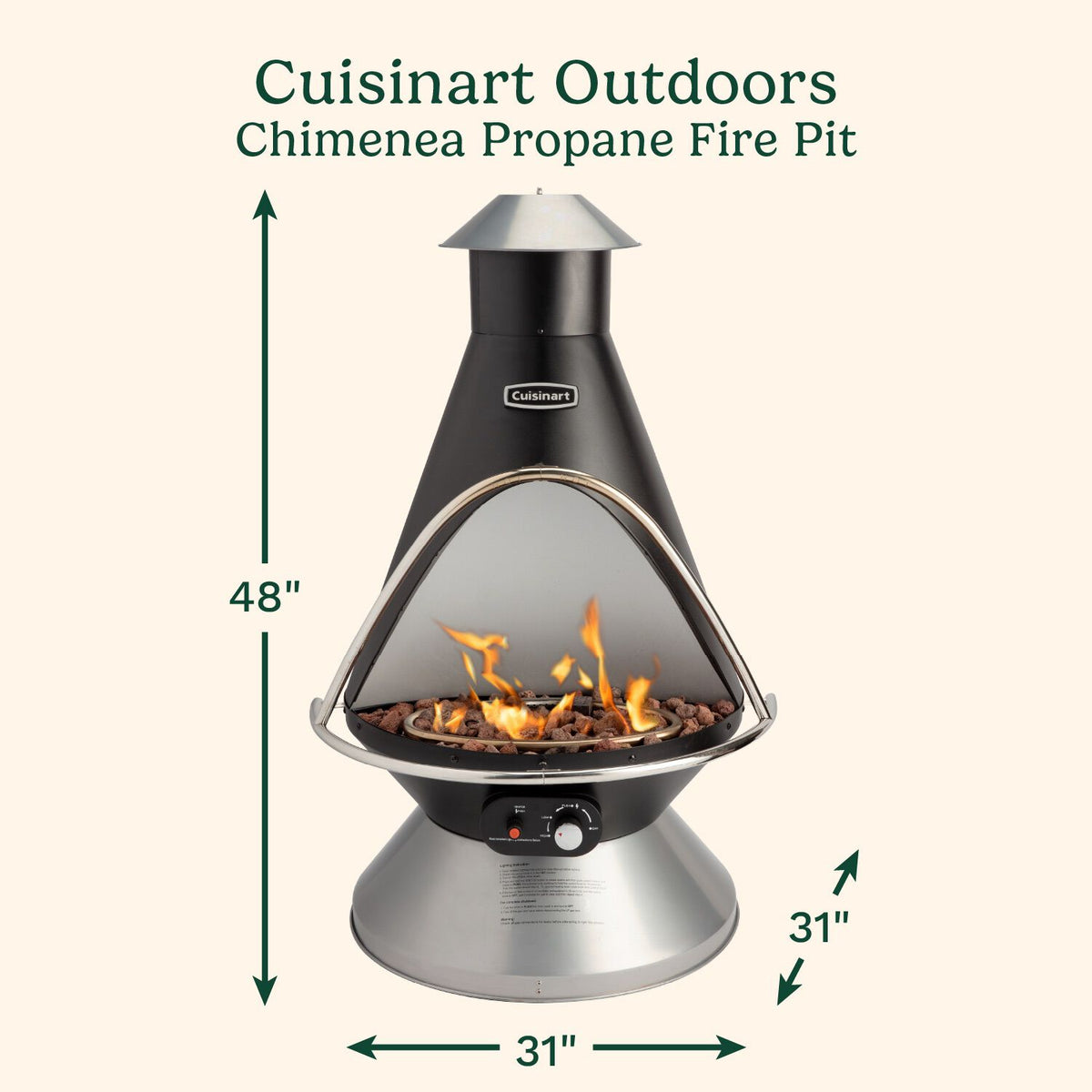 Chimenea Propane Fire Pit | Cuisinart Heaters & Fire Pits | Cuisinart Outdoors