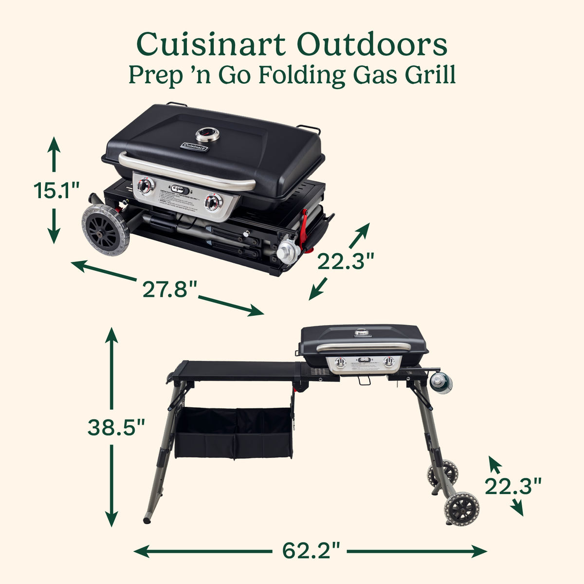 Prep 'n Go Folding Gas Grill | Cuisinart Outdoors