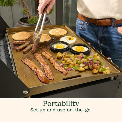 22" Tabletop Gas Griddle with Hood | Cuisinart Portables | Cuisinart Outdoors