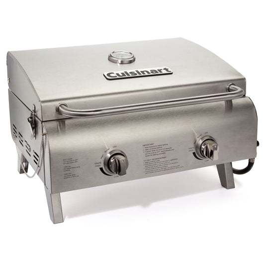 Chef's Style Stainless Tabletop Grill | Cuisinart Portables | Cuisinart Outdoors