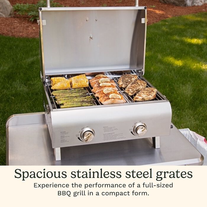 Chef's Style Stainless Tabletop Grill | Cuisinart Portables | Cuisinart Outdoors