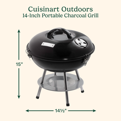 14" Portable Charcoal Grill | Cuisinart Outdoors