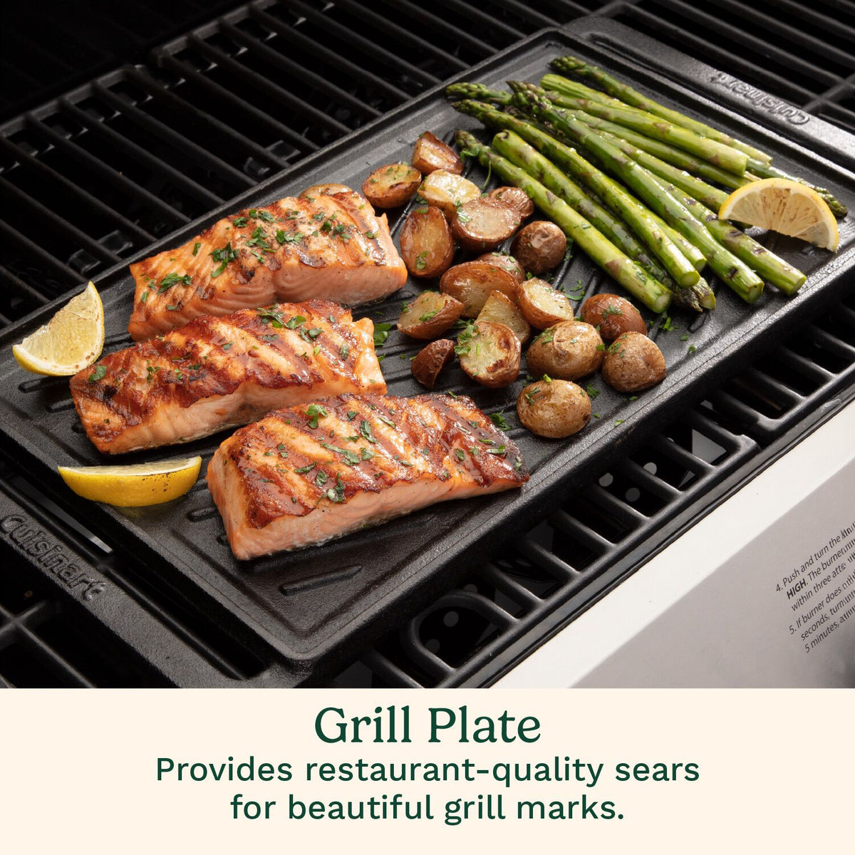 Reversible Cast Iron Grill/Griddle Plate | Cuisinart Outdoors
