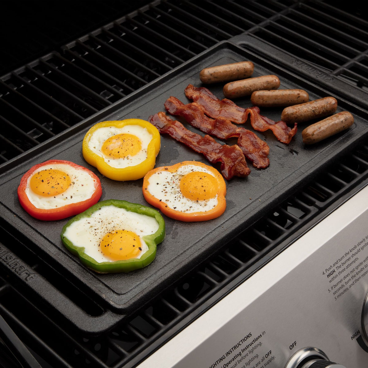 Reversible Cast Iron Grill/Griddle Plate | Cuisinart Outdoors