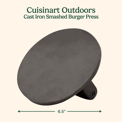 Cast Iron Smashed Burger Press | Cuisinart Outdoors