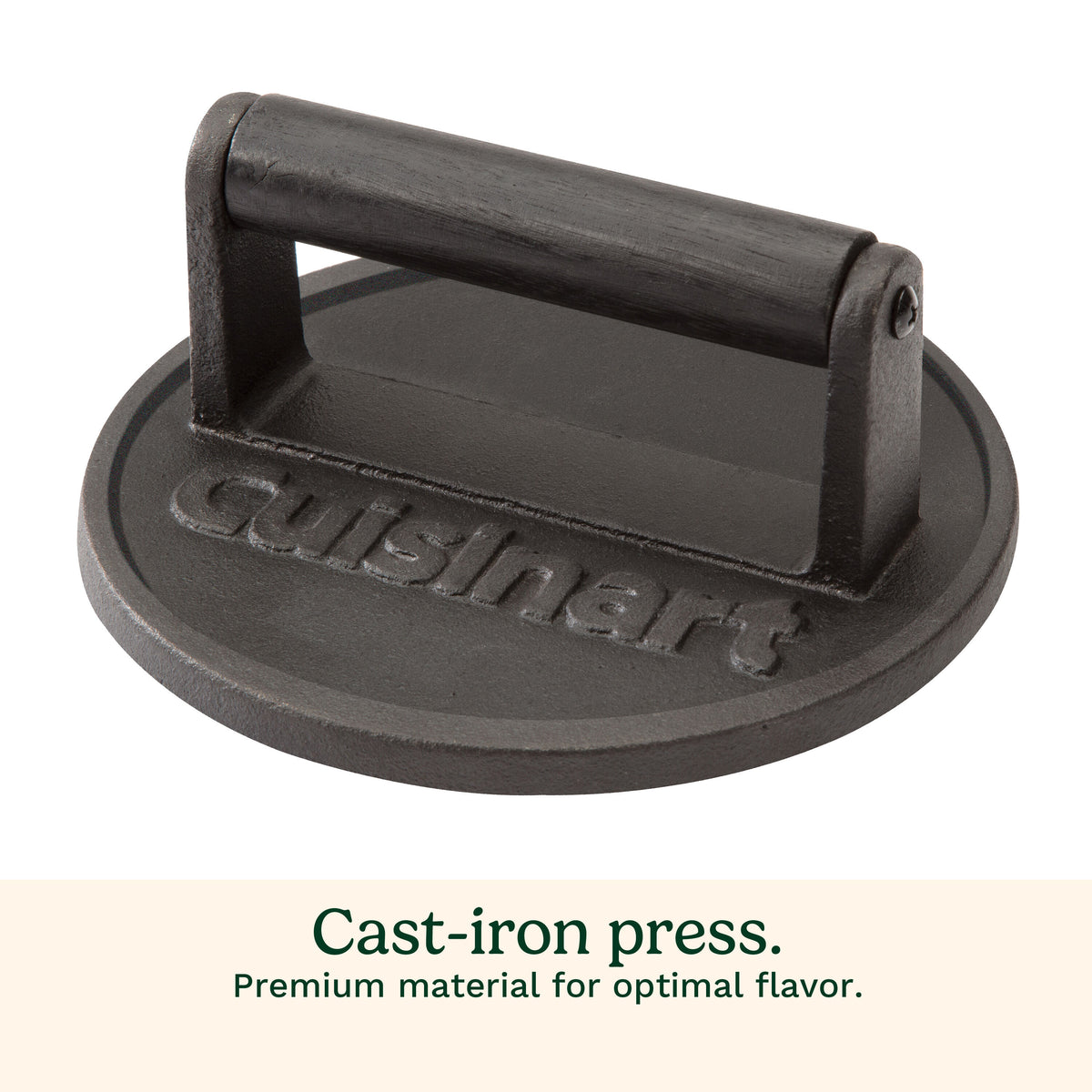 Cast Iron Smashed Burger Press | Cuisinart Outdoors