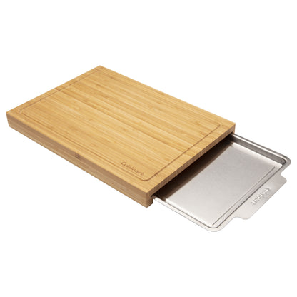 Bamboo Cutting Board with Slide Out Tray | Cuisinart Outdoors
