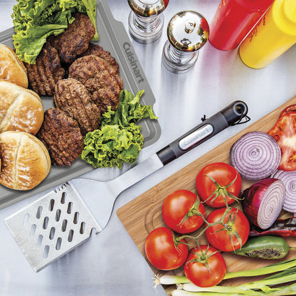 Bamboo Cutting Board with Slide Out Tray | Cuisinart Outdoors