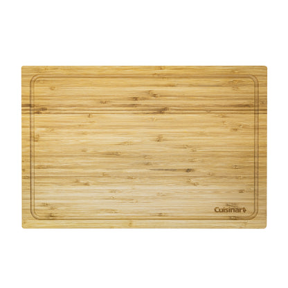 Bamboo Cutting Board with Slide Out Tray | Cuisinart Outdoors