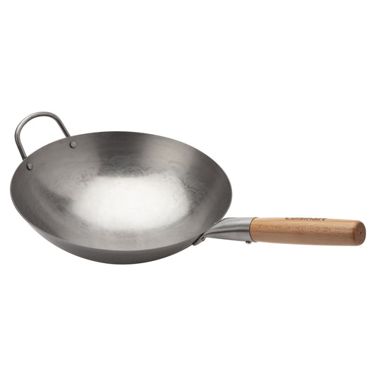 12" Carbon Steel Hammered Wok (Round) | Cuisinart Outdoors
