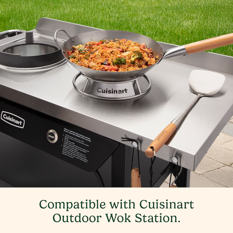 12" Carbon Steel Hammered Wok (Round) | Cuisinart Outdoors