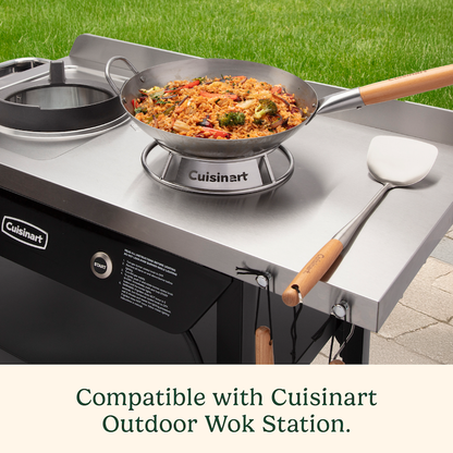 12" Carbon Steel Hammered Wok (Round) | Cuisinart Outdoors