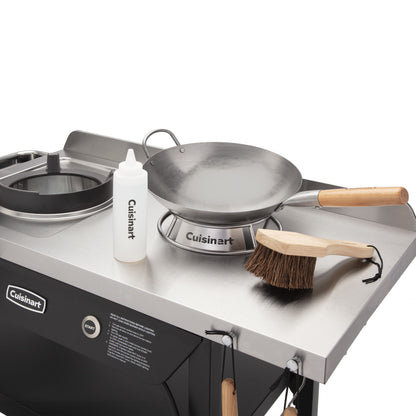 12" Carbon Steel Hammered Wok (Round) | Cuisinart Outdoors