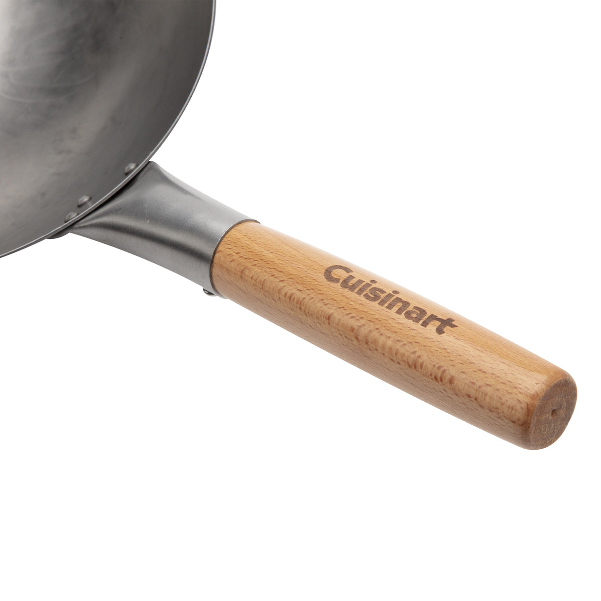 12" Carbon Steel Hammered Wok (Round) | Cuisinart Outdoors