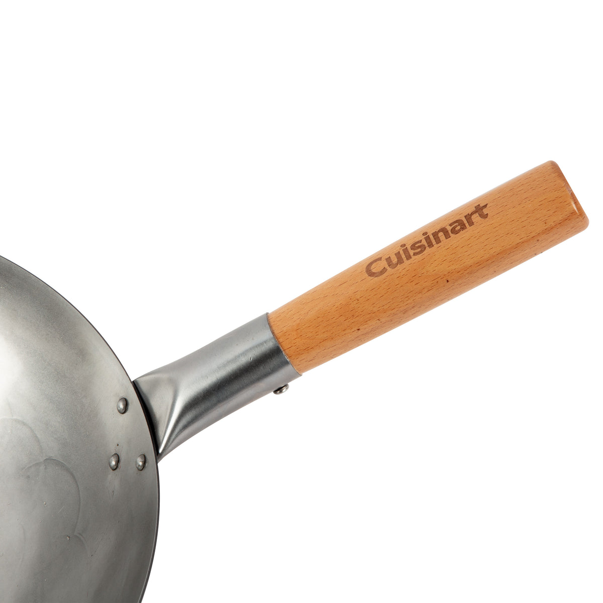14" Carbon Steel Hammered Wok (Round) | Cuisinart Outdoors