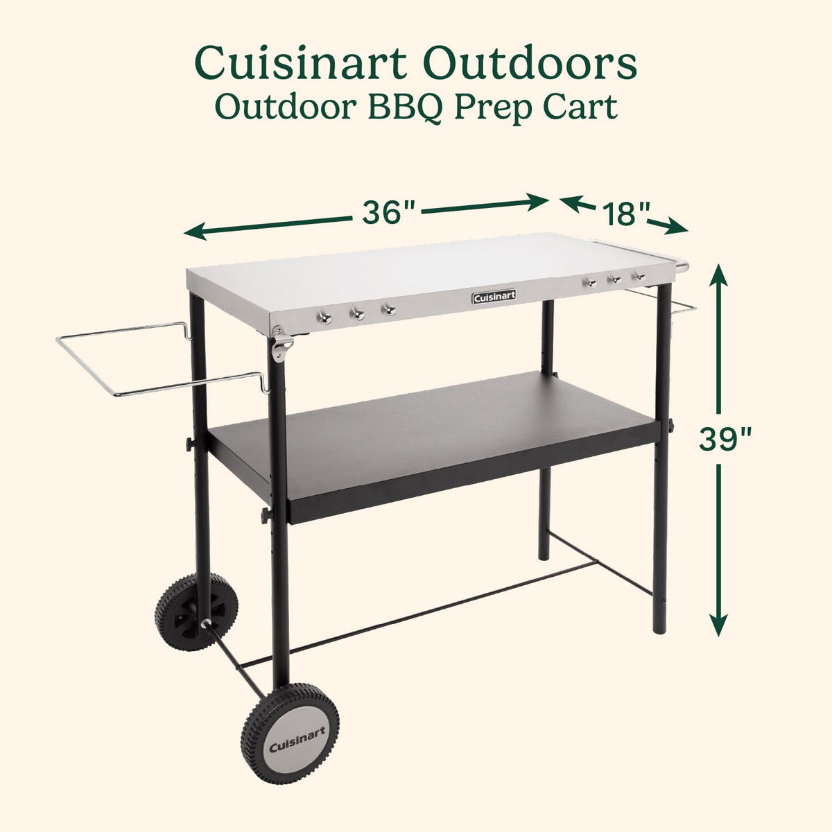 Outdoor BBQ Prep Cart | Cuisinart Outdoors