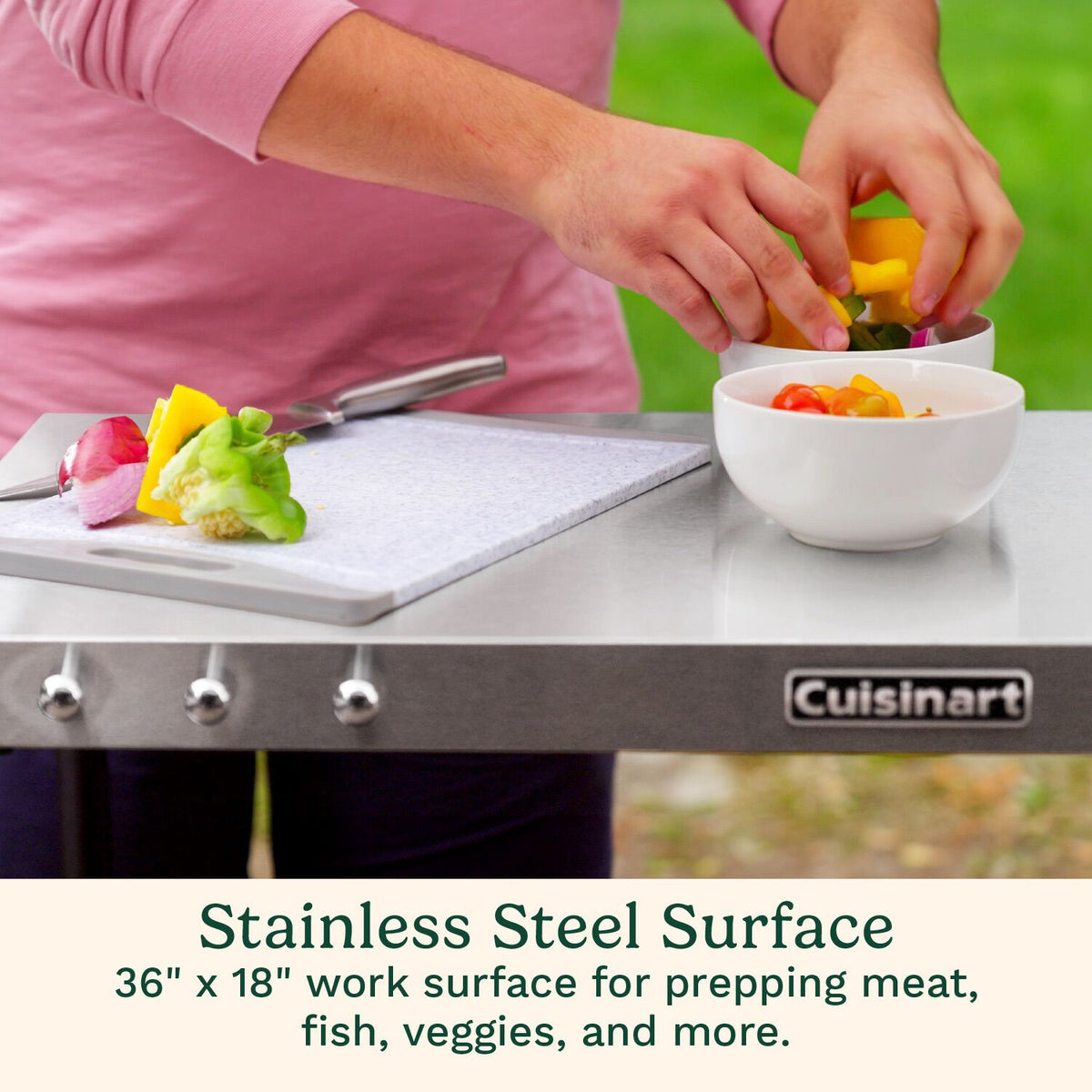 Outdoor BBQ Prep Cart | Cuisinart Outdoors