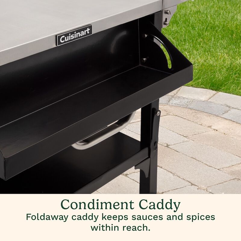 Prep 'n Cook Outdoor Table & Grill Stand | Cuisinart Covers and Stands | Cuisinart Outdoors