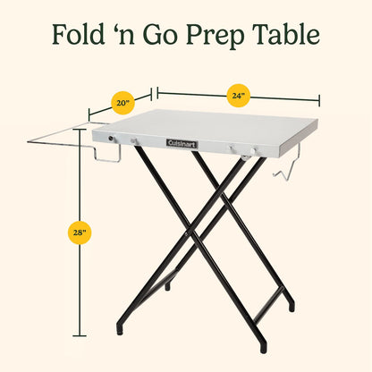 Fold 'n Go Prep Table & Grill Stand | Cuisinart Outdoors