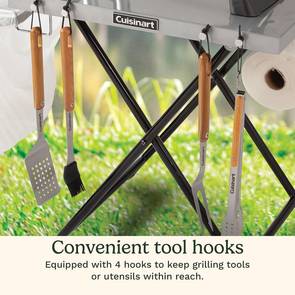 Fold 'n Go Prep Table & Grill Stand | Cuisinart Outdoors