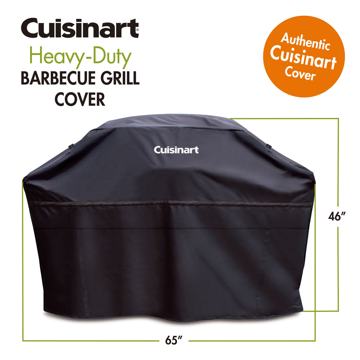 Heavy-Duty 65" Barbecue Grill Cover - Black | Cuisinart Outdoors