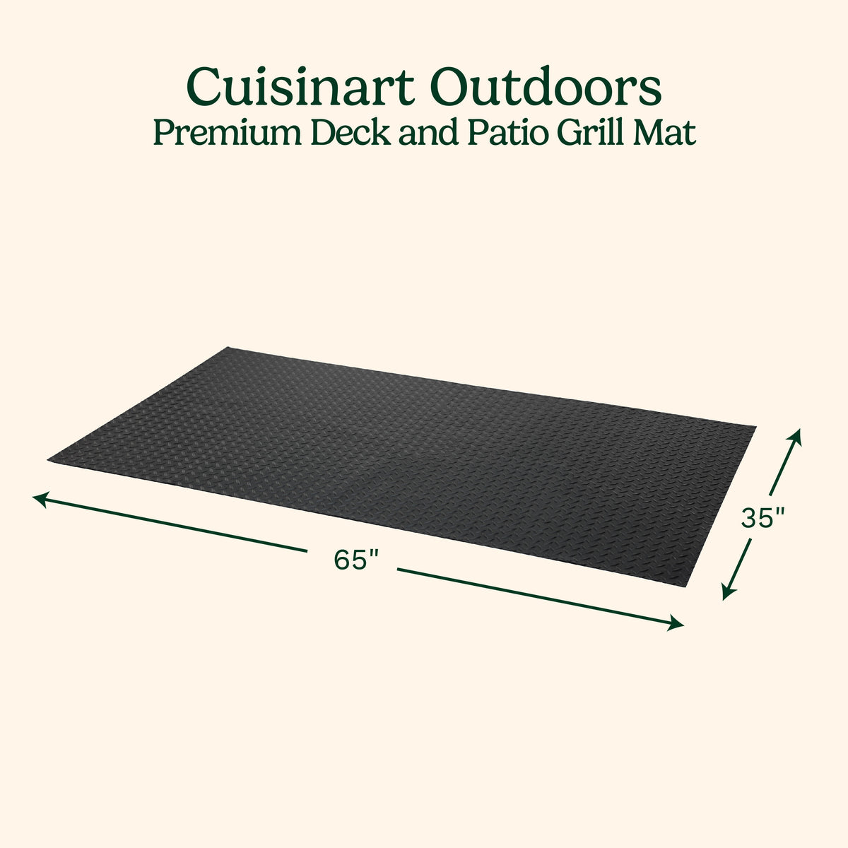 65” X 36” Premium Deck and Patio Grill Mat | Cuisinart Outdoors