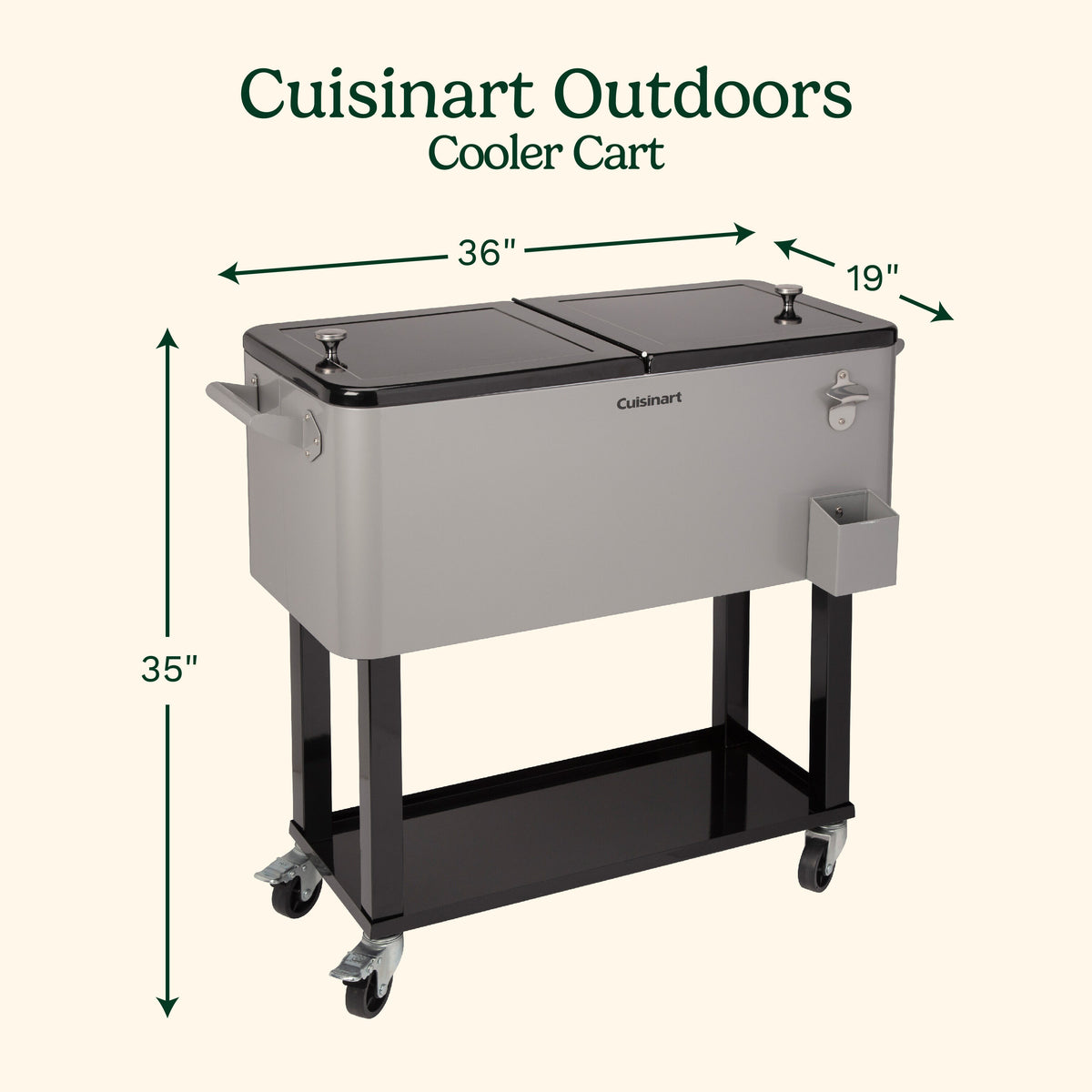 80 Qt. Outdoor Cooler Cart | Cuisinart Outdoors