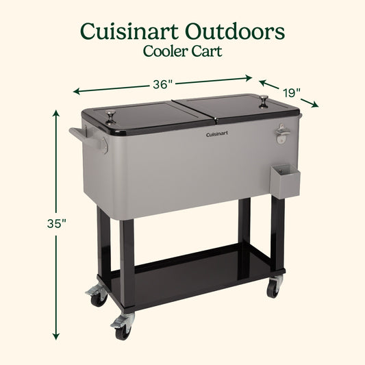 80 Qt. Outdoor Cooler Cart | Cuisinart Outdoors